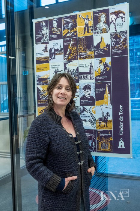 Tamara Schoppert, Schauspielerin und künstlerische Leiterin von Veranstaltungen im Rahmen der Europäischen Kulturhauptstadt, in Leeuwarden (Friesland), Europäische Kulturhauptstadt 2018, am 11. Dezember 2017.