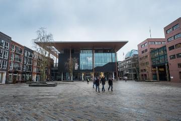 Das Fries Museum in Leeuwarden (Friesland), Europäische Kulturhauptstadt 2018, am 11. Dezember 2017.