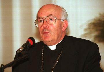 Porträt von Kardinal Godfried Danneels, Bischof von Mechelen-Brussel, am 12. April 2000 in Brüssel.