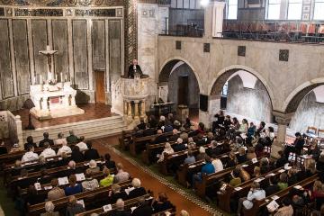 Festakt zum 200-jährigen Bestehen der evangelischen Gemeinde in Rom am 2. April 2017 in der evangelischen Christusgemeinde in Rom.