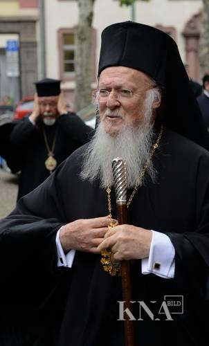 140512-93-000037 Patriarch Bartholomäus I. besucht Frankfurt