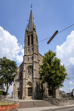 Pfarrkirche Sankt Bonifatius am 7. August 2018 in Wirges.