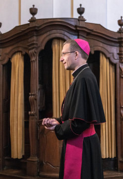 Michael Gerber, ernannter Bischof von Fulda, am 20. Dezember 2018 in Fulda.