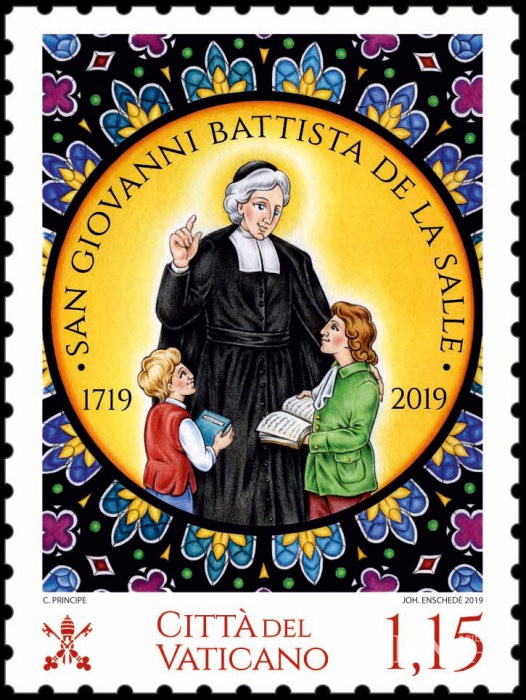 190426-93-000052 Briefmarke zu Johannes Baptist de La Salle