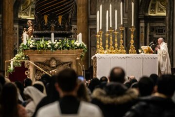 Messe mit Papst Franziskus zum Welttag des geweihten Lebens am 1. Februar 2020 im Petersdom im Vatikan.