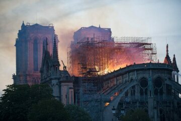Brand der Kathedrale Notre-Dame in Paris am 15. April 2019.