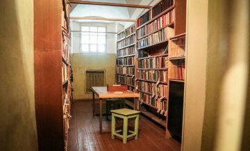 Bibliothek im Museum für Genozidopfer in Vilnius am 17. August 2018.