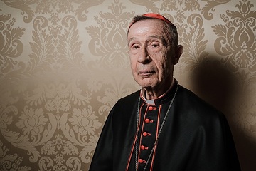 Kardinal Luis Francisco Ladaria Ferrer, Präfekt der Kongregation für die Glaubenslehre, am Sitz der Glaubenskongregation am 4. Mai 2019 im Vatikan.