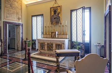 Kapelle, die der Schwarzen Madonna von Tschenstochau gewidmet ist, in der Sommerresidenz der Päpste in Castel Gandolfo (Italien) am 23. März 2024.